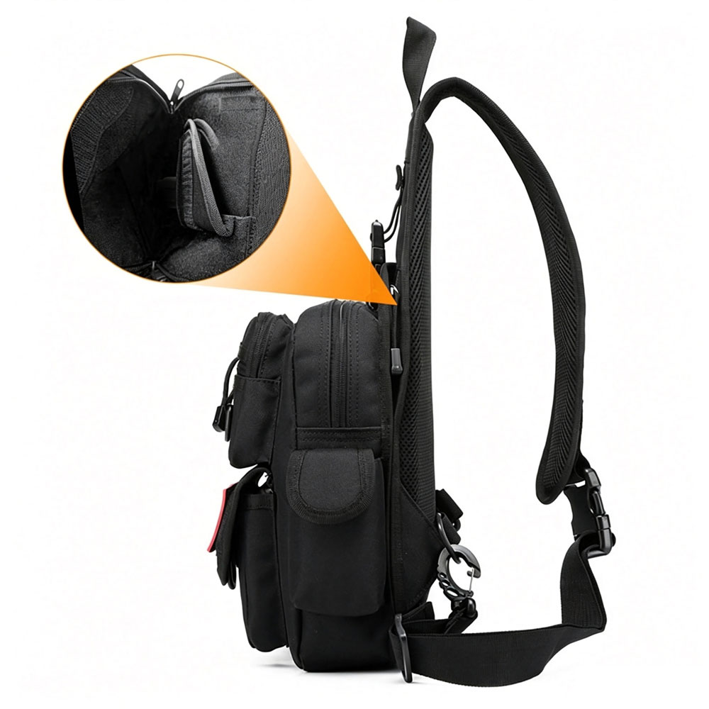 Tactical Pistol Bag Gun Bag Co - Edc Concealed Carry Sling Bag ulasan dan harga