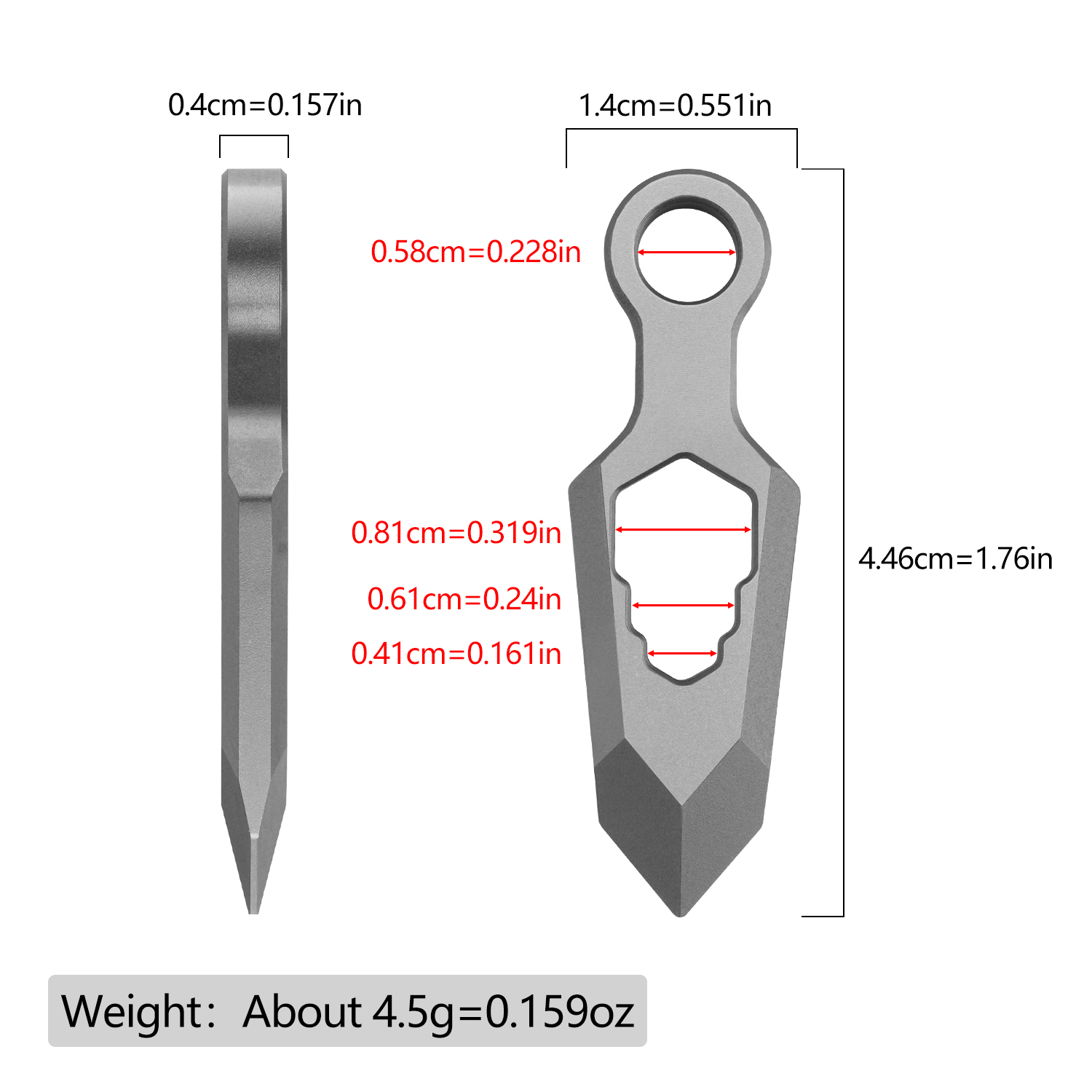 Portable Titanium Alloy 2Pcs E - Edc Daily Carry ulasan dan harga