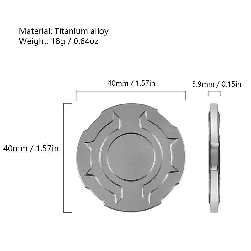 Portable Titanium Alloy Fidget - Edc Daily Carry ulasan dan harga