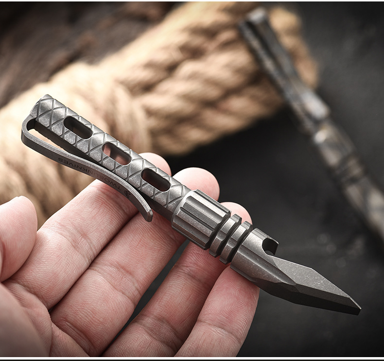 Outdoor Portable Self-defense  - Titanium Pry Bar ulasan dan harga