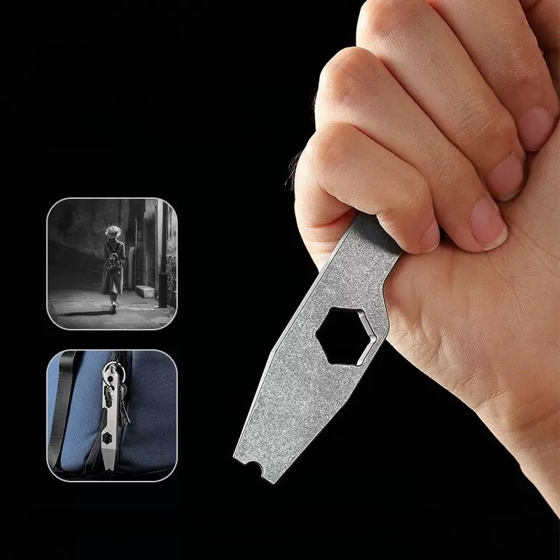 Titanium Alloy Mini Outdoor Mu - Titanium Pry Bar ulasan dan harga