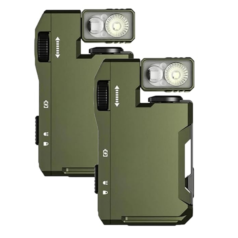 AT51-2Pcs EDC Flashlight With  - Edc Daily Carry ulasan dan harga
