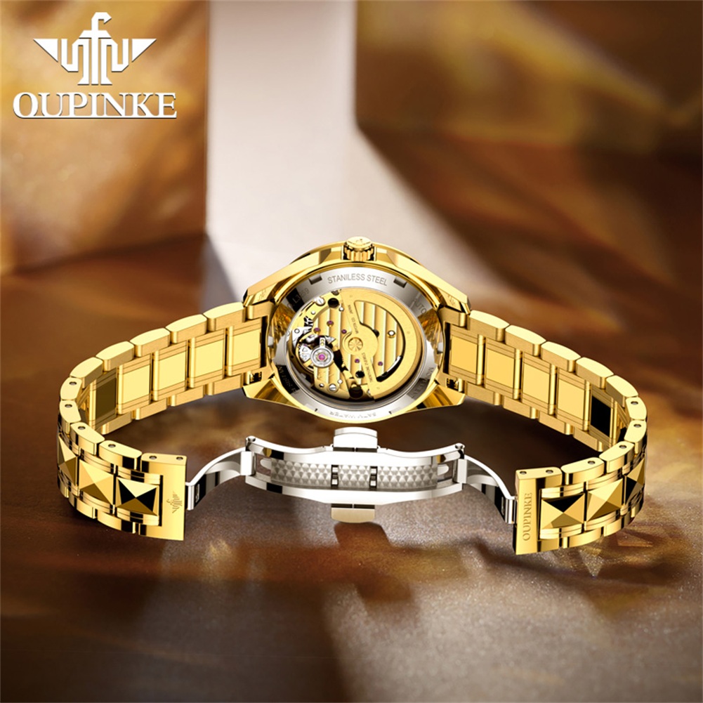 OUPINKE 3259 Real Gold Automat - Watch Winder Compact ulasan dan harga