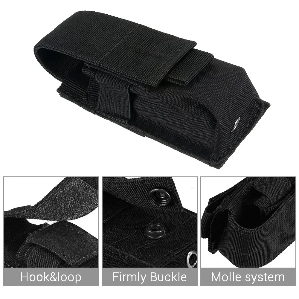 Tactical Molle Flashlight Pouc - Appendix Carry Edc ulasan dan harga