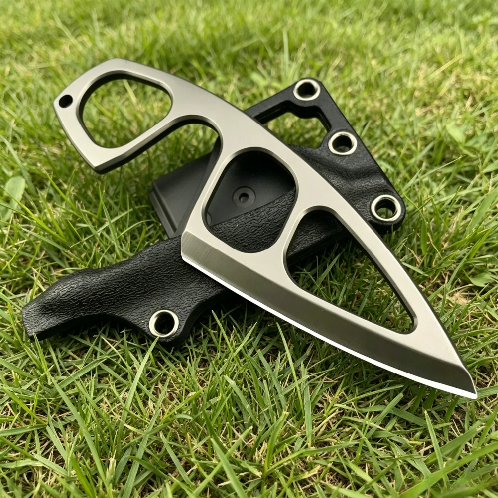 High Hardness Neck Knife 440C  - Edc Fixed Blade Deep Carry ulasan dan harga