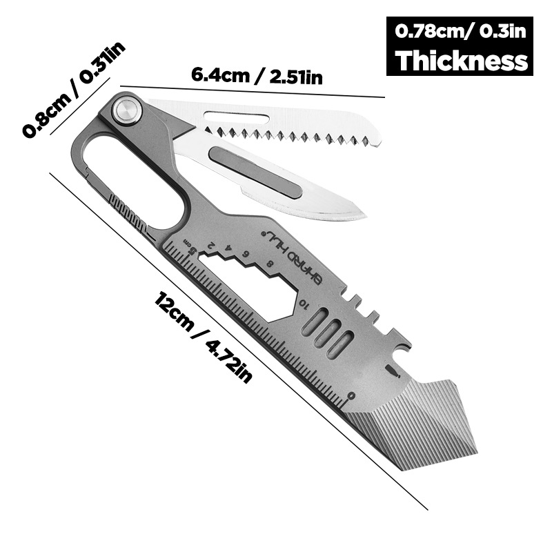 Outdoor Portable EDC Multifunc - Titanium Pry Bar ulasan dan harga