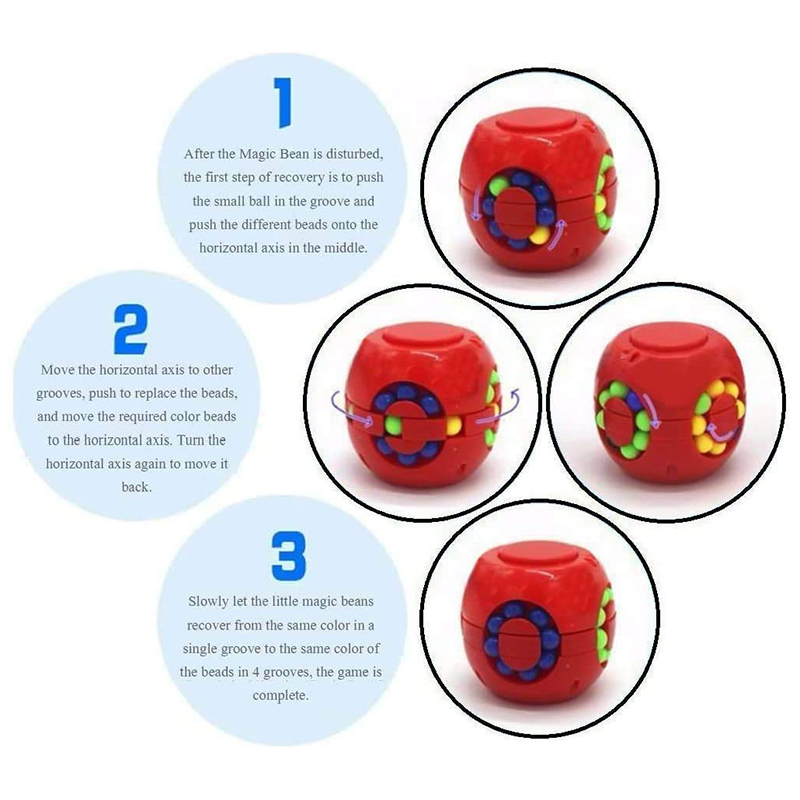 Magic Bean Puzzle Cube Spinner - Fidget Spinner Bearing ulasan dan harga