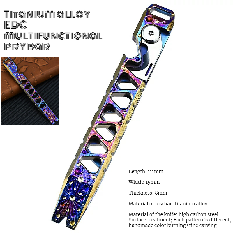 CNC Titanium Alloy Multifuncti - Titanium Pry Bar ulasan dan harga